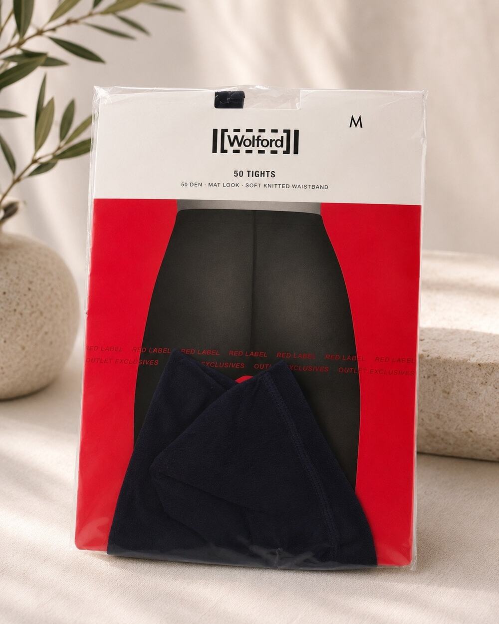 Wolford Sapphire Blue 50 Denier Tights Size M